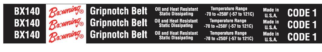 Browning label belt image